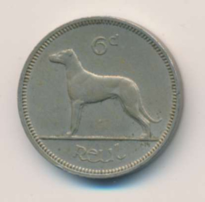 Ирландия 6 пенсов, 1964 (6 пенсов Ирландия 1964)