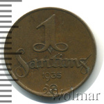 Латвия 1 сантим, 1935 (1 сантим. Латвия 1935г. Br.)