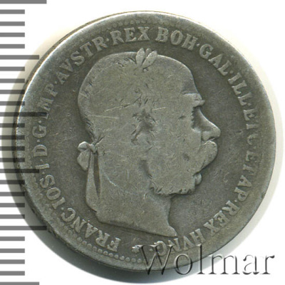 Австрия 1 крона, 1893 (1 крона. Австрия 1893г. Ag.)