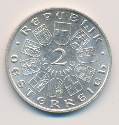 Австрия 2 шиллинга, 1932 (2 шиллинга. Австрия. Гайдн. 1932)