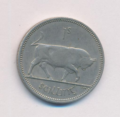 Ирландия 1 шиллинг, 1968 (1 шиллинг. Ирландия. 1968)