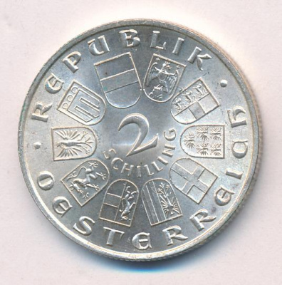 Австрия 2 шиллинга, 1932 (2 шиллинга. Австрия. Гайдн. 1932)