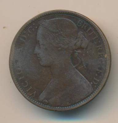 Великобритания 1 пенни, 1874 (1 пенни. Великобритания. 1874)