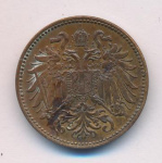 Австрия 2 геллера, 1897 (2 геллера. Австрия 1897)