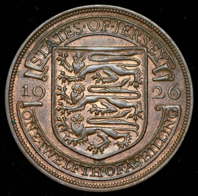 Джерси 1/12 шиллинга, 1926 (1/12 шиллинга 1926 (Джерси))