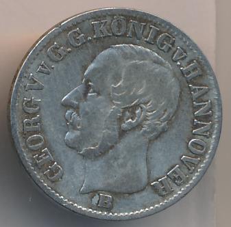 Ганновер 1/12 талера, 1853 (1/12 талера. Ганновер. 1853B)