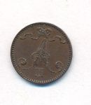 1 пенни 1892 г. Для Финляндии (Александр III). (1 пенни. 1892)
