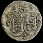 2 копейки 1757 г. Ливонезы (Елизавета I). (2 копейки 1757 "Ливонез")