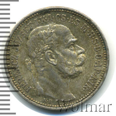 Венгрия 1 крона, 1915 (1 крона. Венгрия 1915г. Ag.)