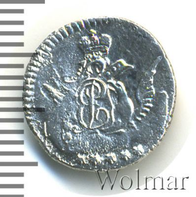 5 копеек 1757 г. СПБ. Елизавета I. Орел в облаках (5 копеек 1757г. СПБ. Ag.)