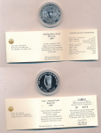 Ирландия 10 евро, 2005 (10 евро. Ирландия. 200 лет со дня рождения Уильяма Роуэна Гамильтона. Коробка, сертификат. 2005)