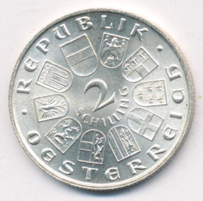 Австрия 2 шиллинга, 1932 (2 шиллинга. Австрия. 200 лет со дня рождения композитора Франца Иозефа Гайдна 1932)