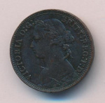 Великобритания 1 фартинг, 1879 (Фартинг Великобритания 1879)