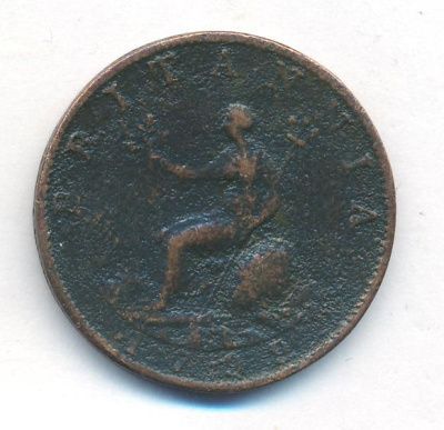 Великобритания ½ пенни, 1799 (1/2 пенни. Великобритания. 1799)