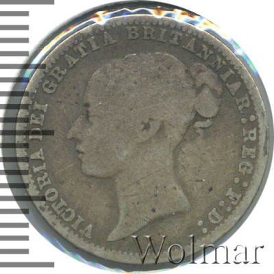 Великобритания 6 пенсов, 1878 (6 пенсов. Великобритания 1878г. Ag.)