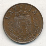 Латвия 2 сантима, 1939 (2 сантима. Латвия. 1939)