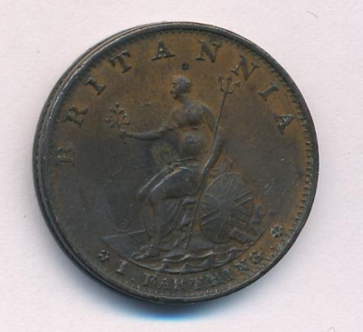Великобритания 1 фартинг, 1799 (Фартинг. Великобритания 1799)