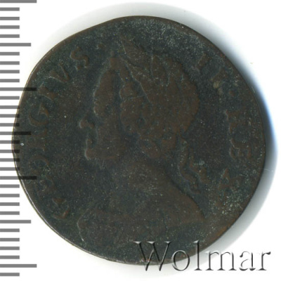 Великобритания ½ пенни, 1753 (1/2 пенни. Великобритания 1753г. Br.)