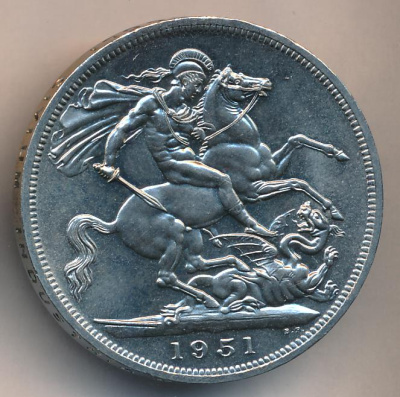 Великобритания 5 шиллингов, 1951 (5 шиллингов. Великобритания. Британский фестиваль 1951 года. 1951)