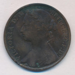 Великобритания 1 пенни, 1877 (1 пенни. Великобритания. 1877)