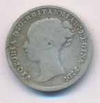 Великобритания 3 пенса, 1878 (3 пенса. Великобритания 1878)