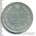 1 рубль 1880 г. СПБ НФ. Александр II. (1 рубль 1880г. СПБ НФ. Ag. Петров - 2 рубля.)