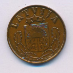 Латвия 2 сантима, 1939 (2 сантима Латвия 1939)