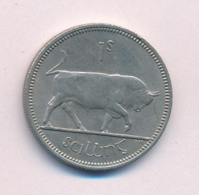 Ирландия 1 шиллинг, 1968 (1 шиллинг. Ирландия 1968)