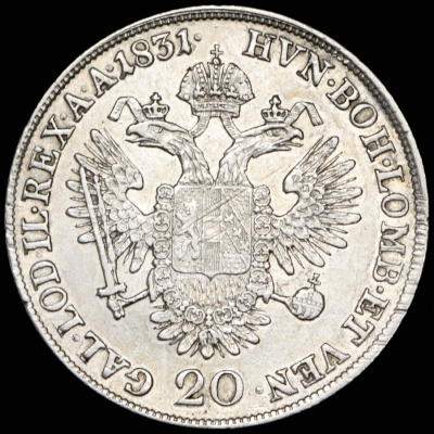 Австрия 20 крейцеров, 1831 (20 крейцеров 1831 (Австрия))