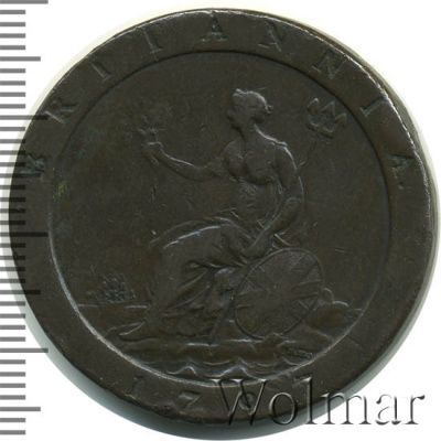 Великобритания 1 пенни, 1797 (1 пенни. Великобритания 1797г. Br.)