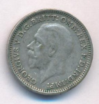 Великобритания 3 пенса, 1931 (3 пенса. Великобритания. 1931)