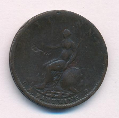 Великобритания 1 фартинг, 1799 (1 фартинг. Великобритания 1799)
