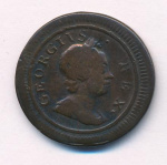 Великобритания 1 фартинг, 1719 (1 фартинг. Великобритания 1719)