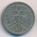 Австрия 10 геллеров, 1895 (10 геллеров. Австрия 1895)