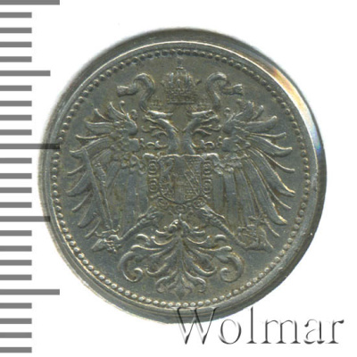Австрия 10 геллеров, 1895 (10 геллеров. Австрия 1895г. Cu-Ni.)