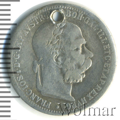 Австрия 1 крона, 1898 (1 крона. Австрия 1898г. Ag.)