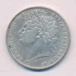 Великобритания ½ кроны, 1821 (1/2 кроны. Великобритания 1821)