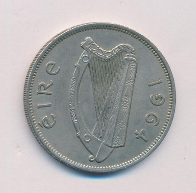 Ирландия ½ кроны, 1964 (1/2 кроны. Ирландия. 1964)