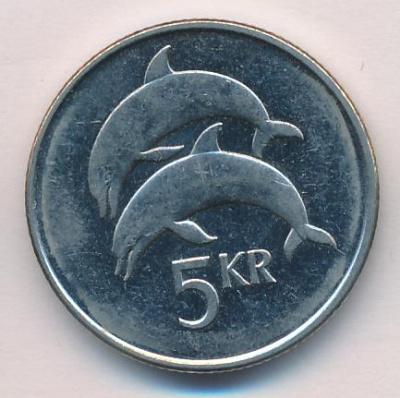 Исландия 5 крон, 1999 (5 крон. Исландия 1999)