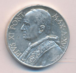 Ватикан 10 лир, 1937 (10 лир Ватикан 1937)