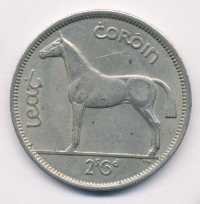 Ирландия 2 шиллинга (флорин), 1964 (2 шиллинга 6 пенсов. Ирландия. 1964)