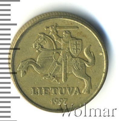 Литва 20 центов, 1997 (20 центов. Литва 1997г. Lt.)