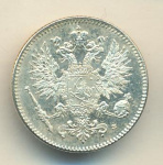 50 пенни 1916 г. S. Для Финляндии (Николай II). (50 пенни 1916)
