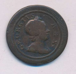 Великобритания 1 фартинг, 1719 (Фартинг Великобритания 1719)