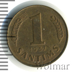 Латвия 1 сантим, 1937 (1 сантим. Латвия 1937г. Br.)