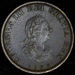 Великобритания 1 фартинг, 1799 (1 фартинг 1799 (Великобритания))