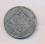 5 крейцеров, 1778-1785 (5 крейцеров ? Германия. Деформация 1778)