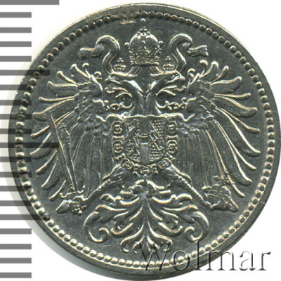 Австрия 10 геллеров, 1895 (10 геллеров. Австрия 1895г. Cu-Ni.)