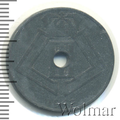 Бельгия 25 сантимов, 1942 (25 сантимов. Бельгия 1942г. Met.)
