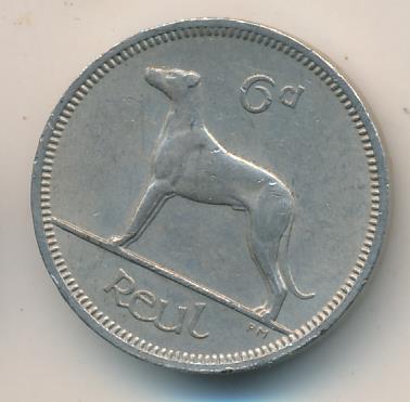 Ирландия 6 пенсов, 1964 (6 пенсов Ирландия 1964)